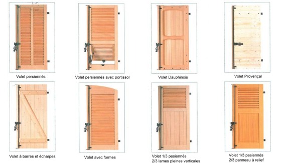 Volets battants en bois